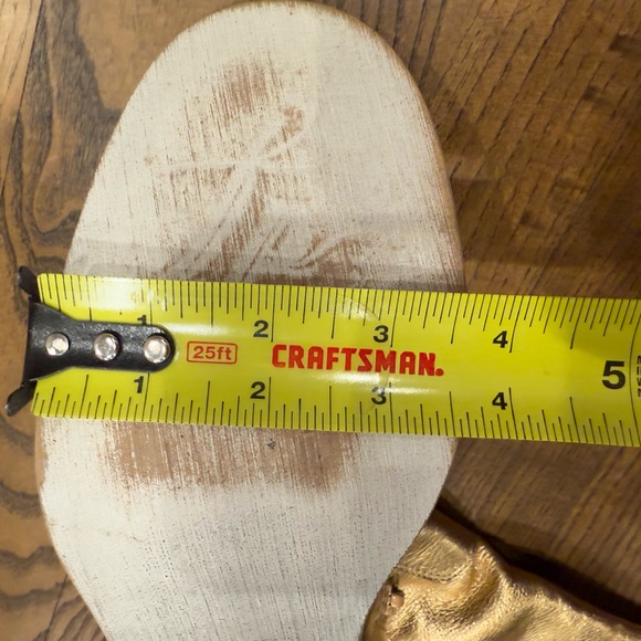 Free People Womens Shoes Metallic Gold Essential Tall Slouch Boots Size 7 - Picture 7 of 8